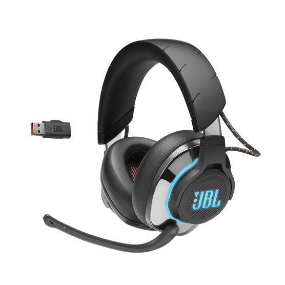 JBL Quantum 810 Wireless - Black - Wireless over-ear performance gaming headset with Active Noise Cancelling and Bluetooth - Front JBL Quantum 810 Wireless - Black - Wireless over-ear performance gaming headset with Active Noise Cancelling and Bluetooth - Front